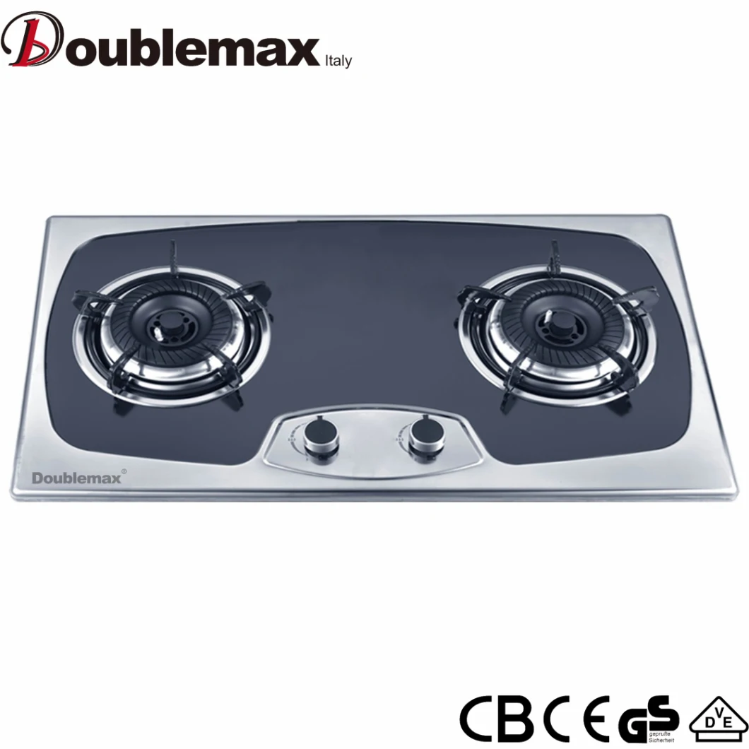 Kitchen Appliance Tempered Glass Top Gas Stove 2 Burner