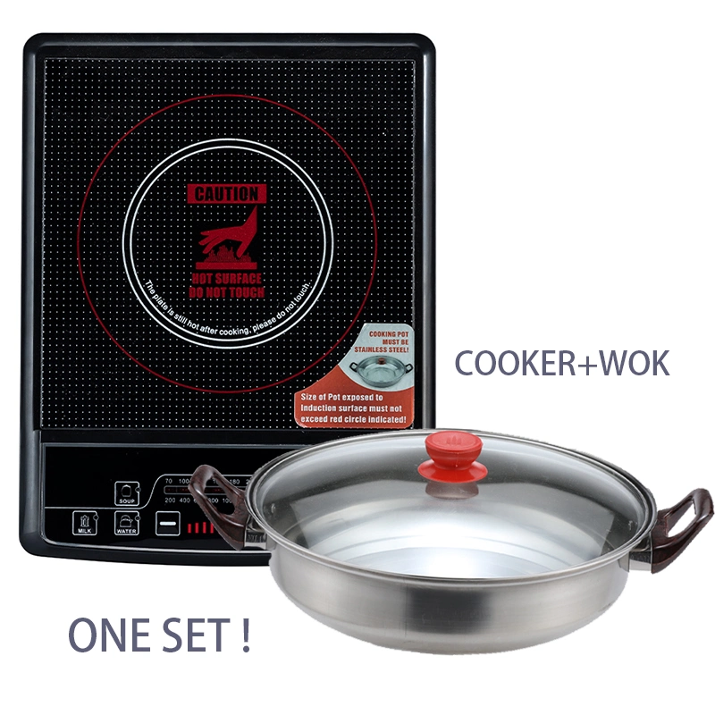 2000W Portable Induction Burner Electric Induction Countertop Burner with Touch Panel 8 Level Adjustable