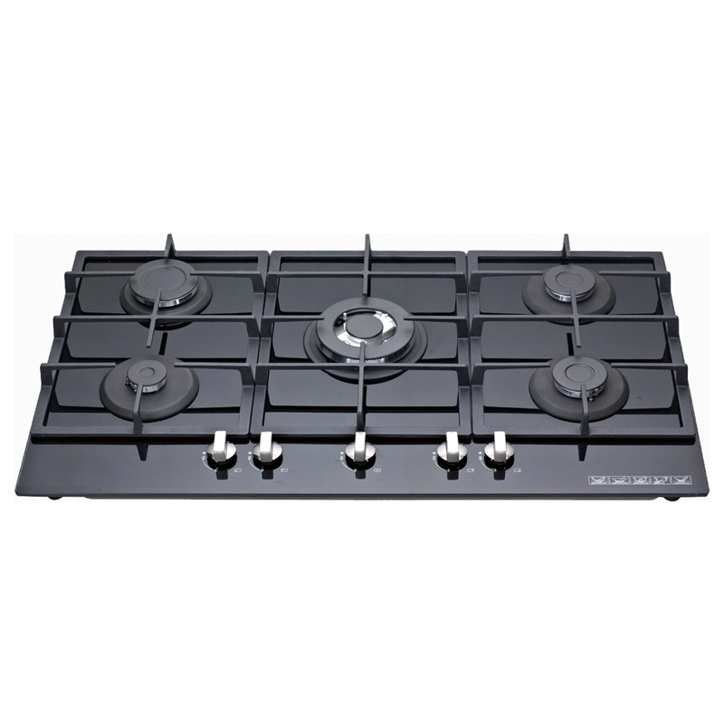 5 Burners with High Quality Glassgas Hob